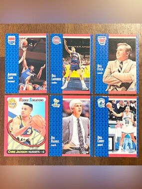 1991 Fleer Basketball Cards - Set of 6